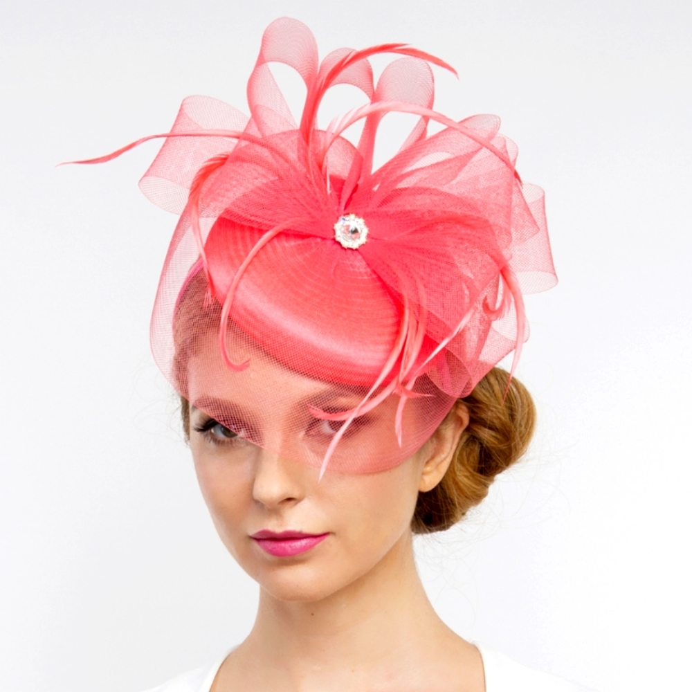 Elegant Classic Pillbox Fascinator Church, Brunch, Kentucky Derby.…